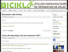 Tablet Screenshot of biciklo.ca